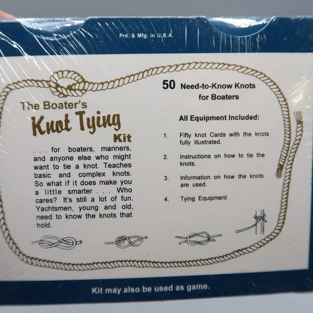 The Boater's KNOT TYING Kit Learn the art of knot tying preparedness educational